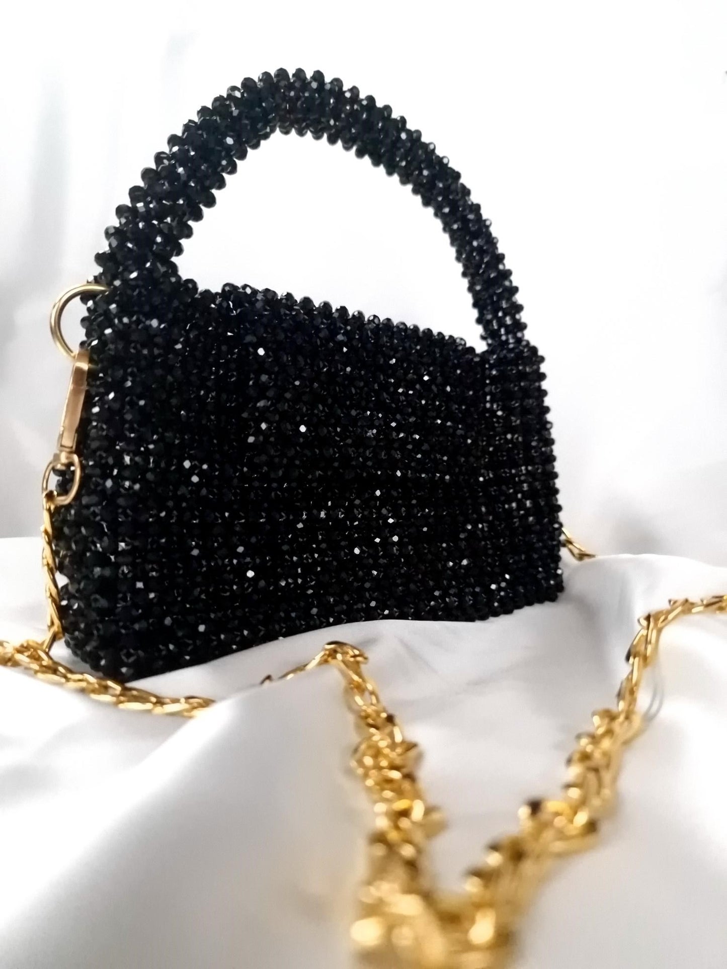 Bolso beads negro