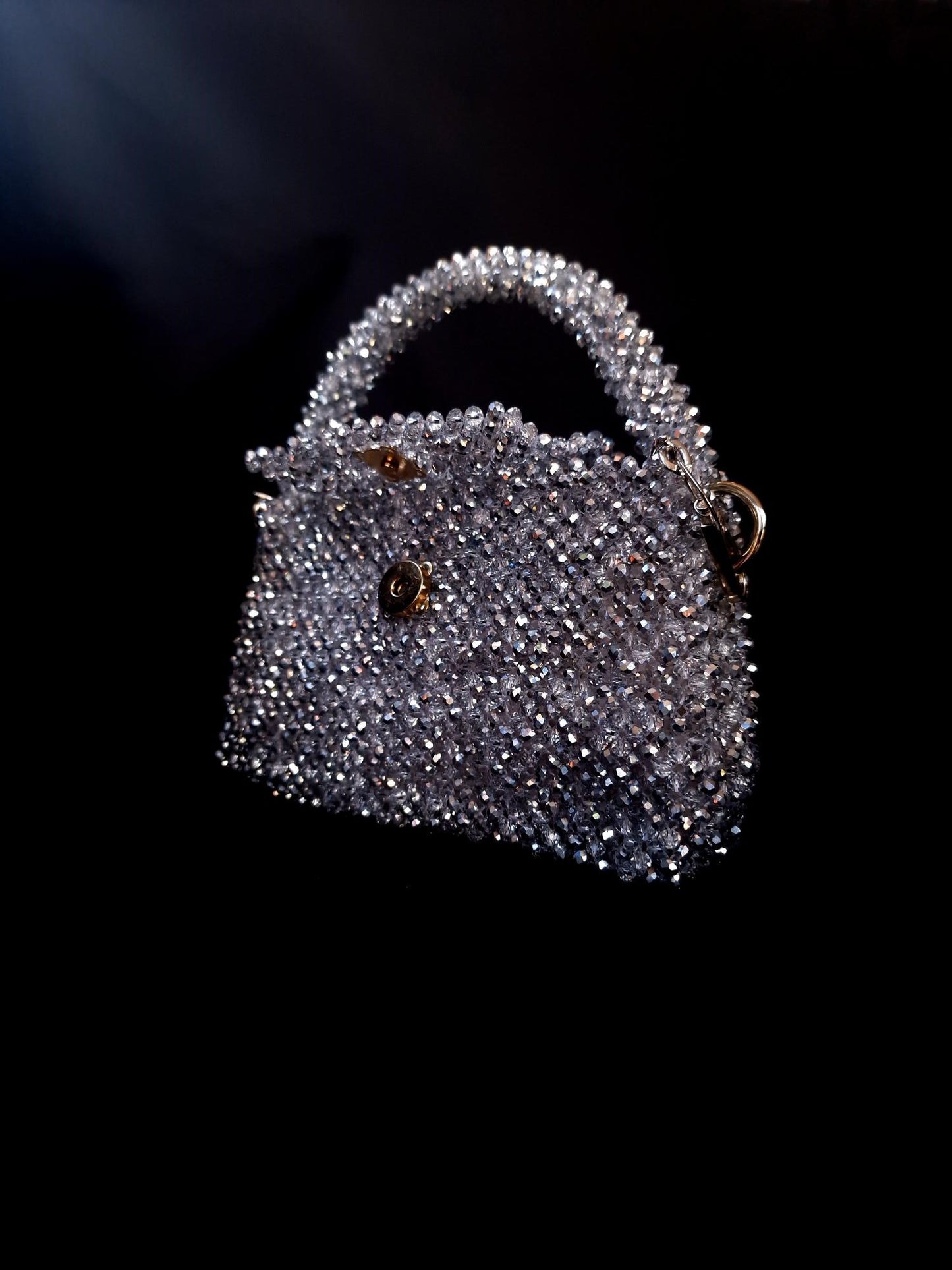 Bolso beads gris