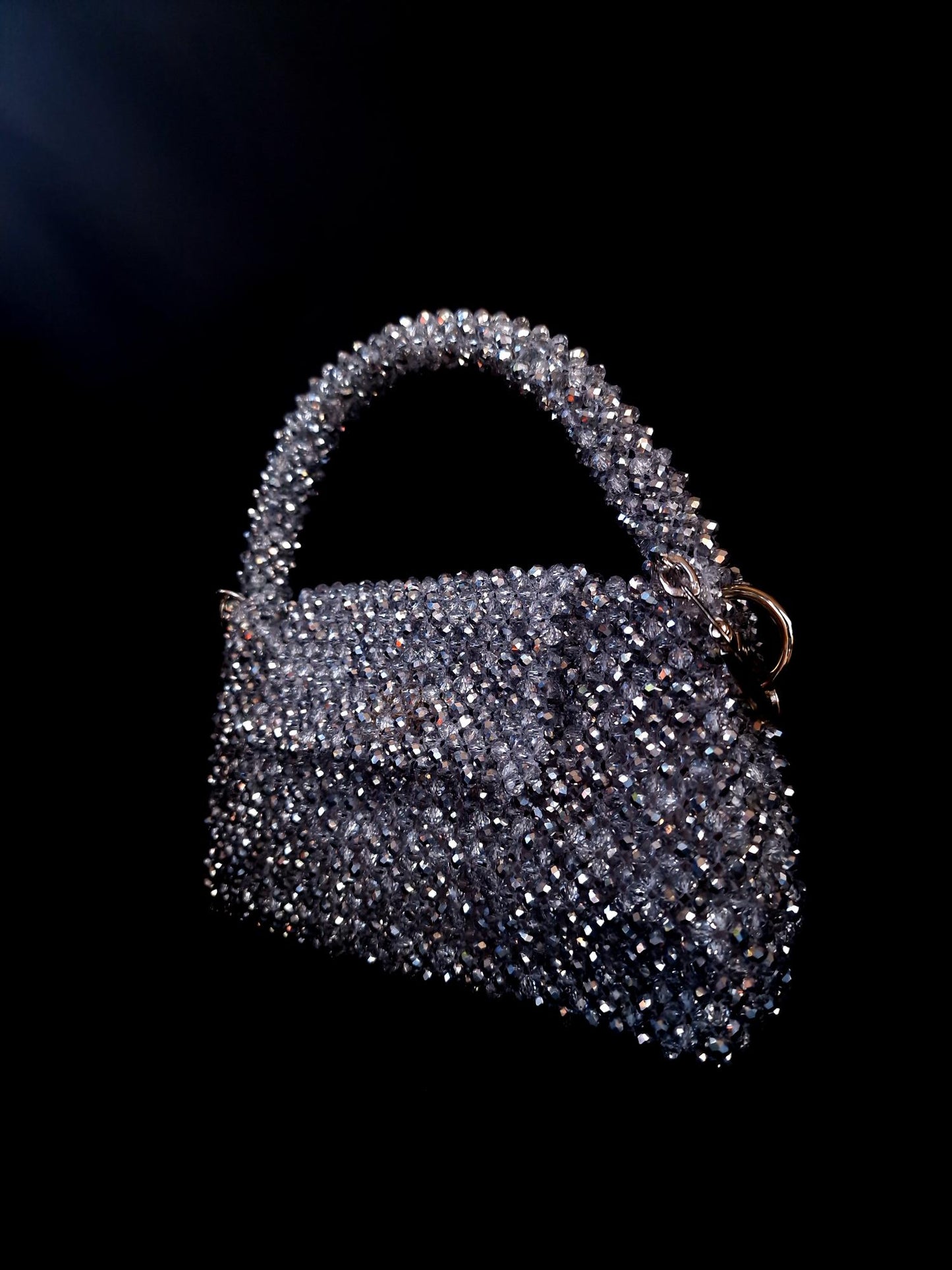 Bolso beads gris