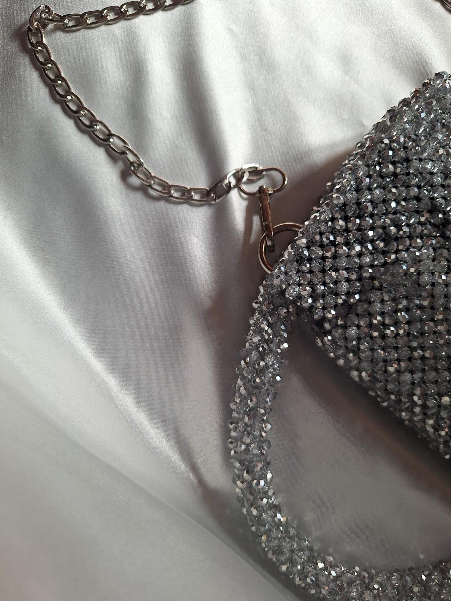 Bolso beads gris